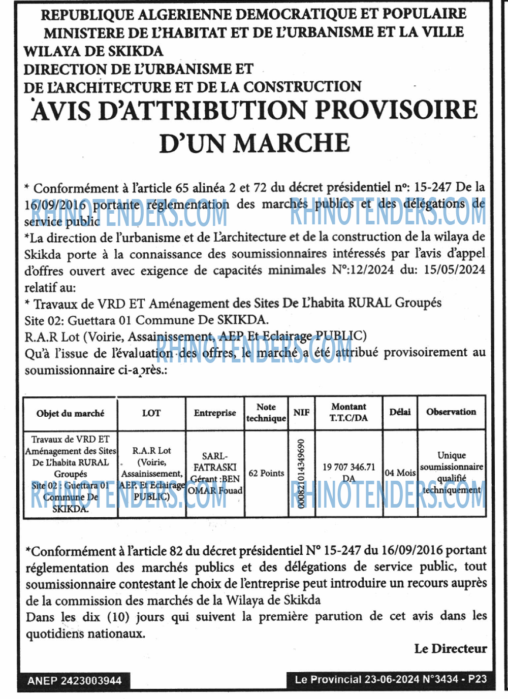 LE PROVINCIAL