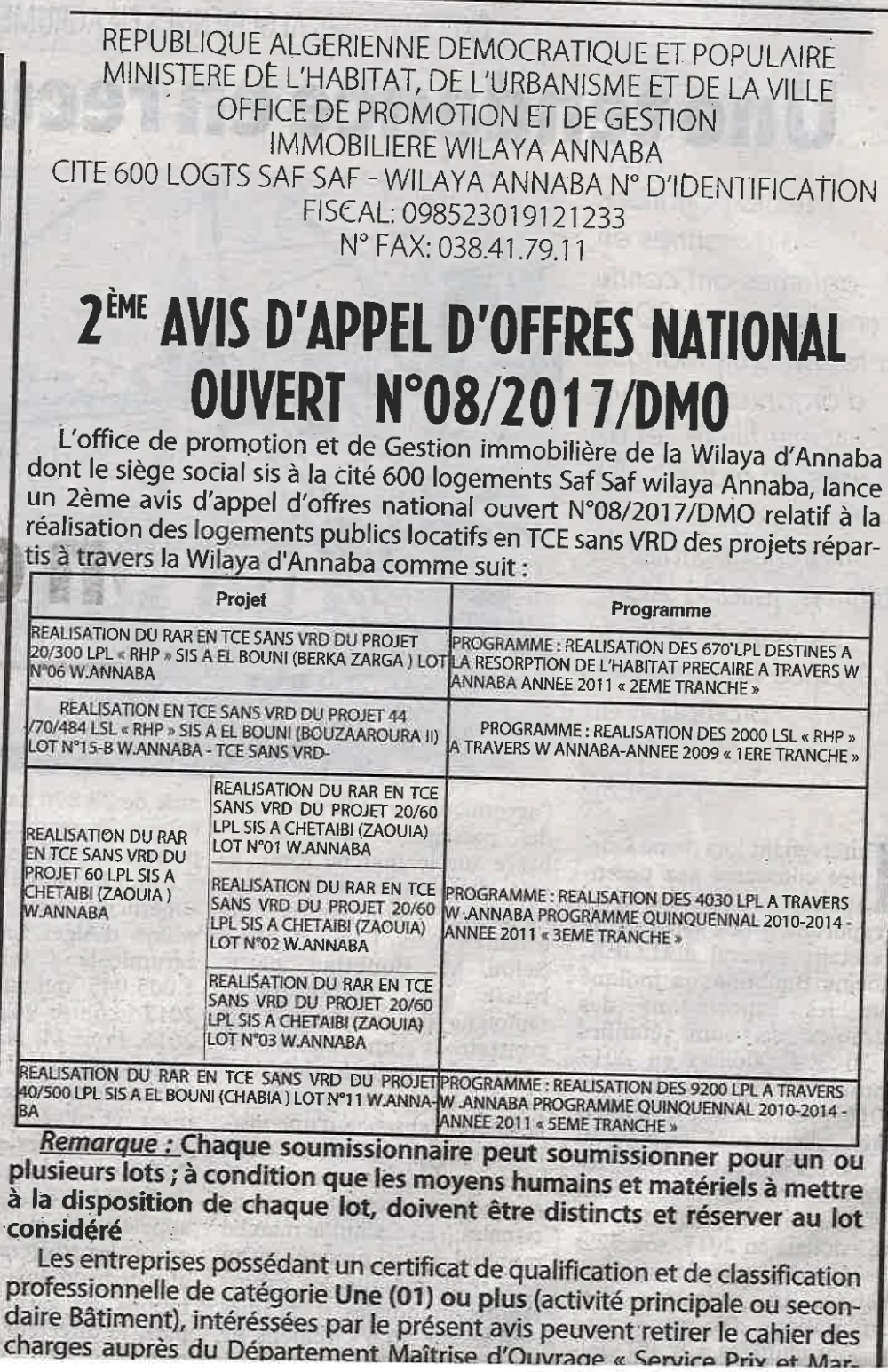Le Courrier d'Algerie