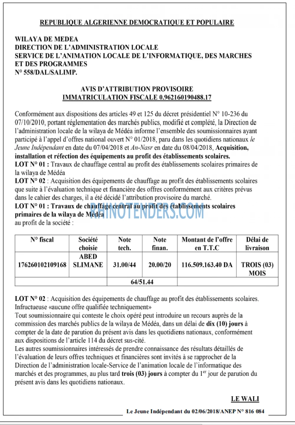 Jeune Independant
