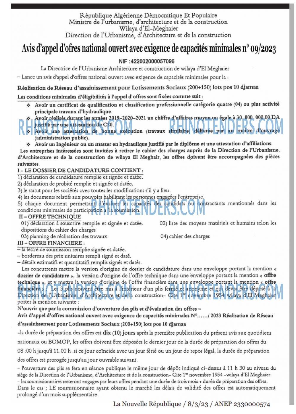 NOUVELLE REPUBLIQUE