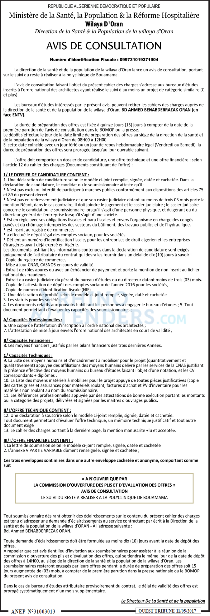 ouest TRIBUNE