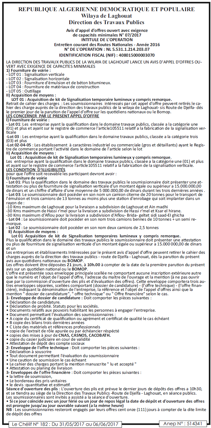 Le chélif