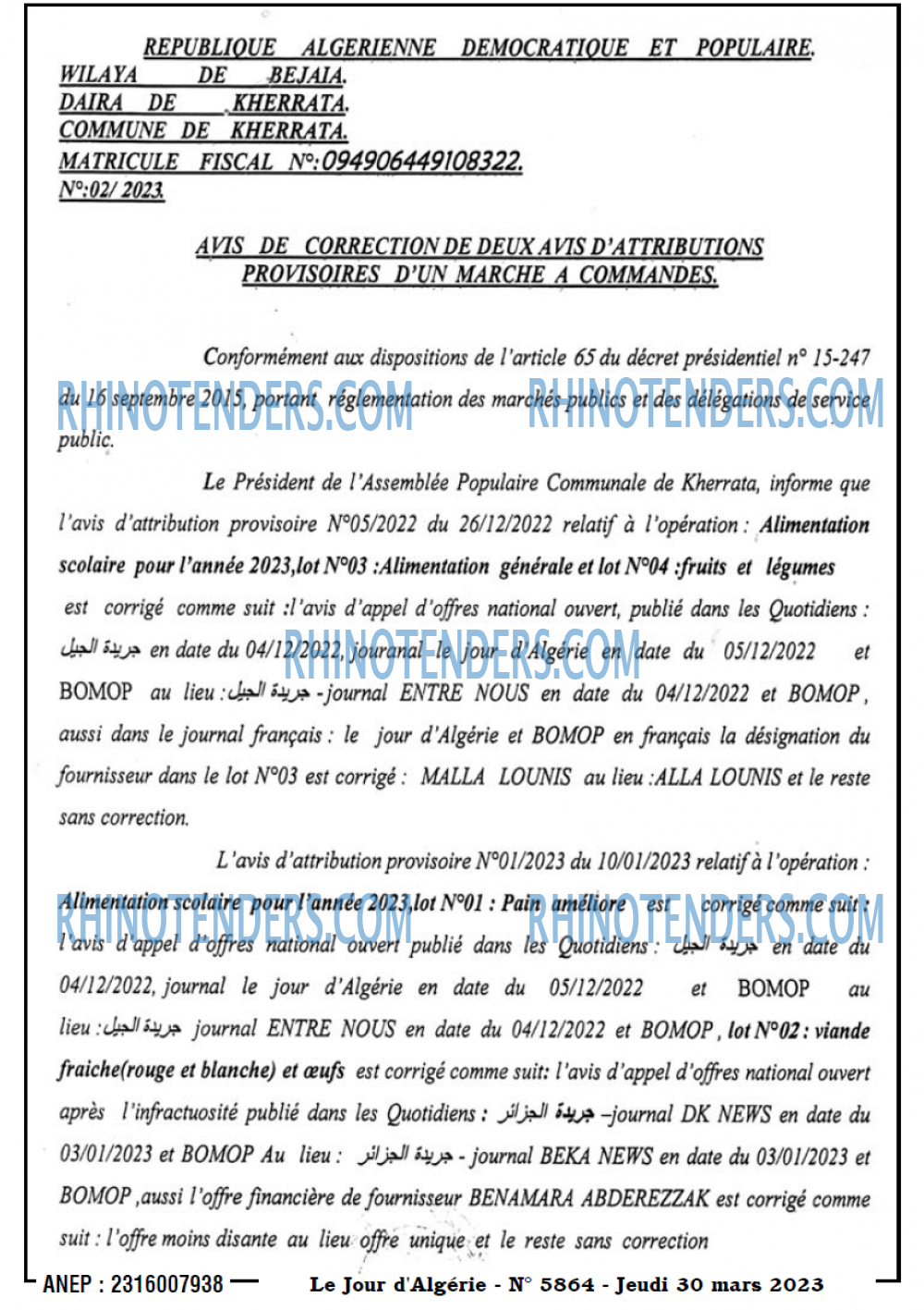 Le Jour d'Algérie