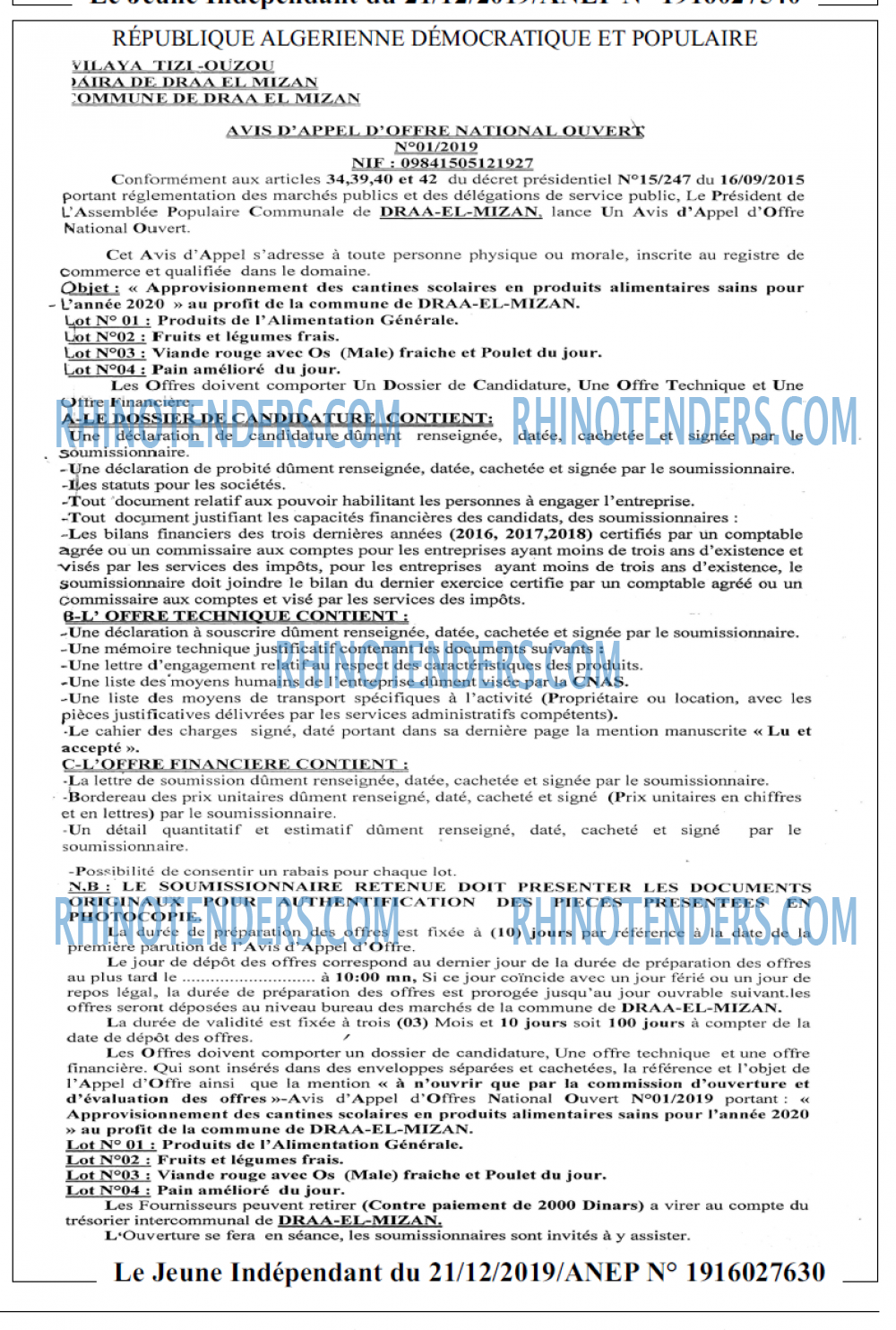 Jeune Independant