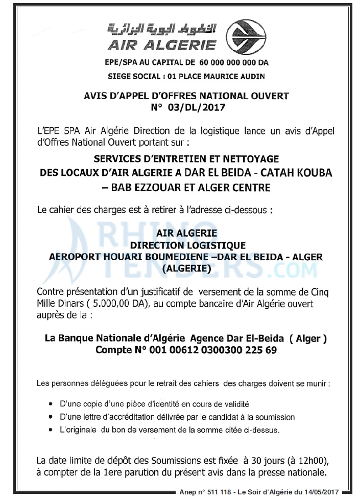 LE SOIR D'ALGERIE