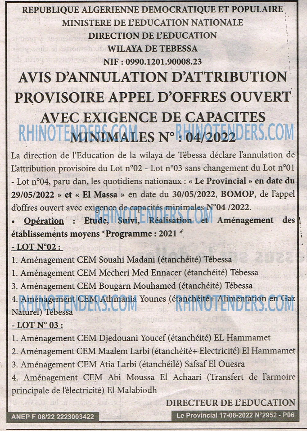 LE PROVINCIAL