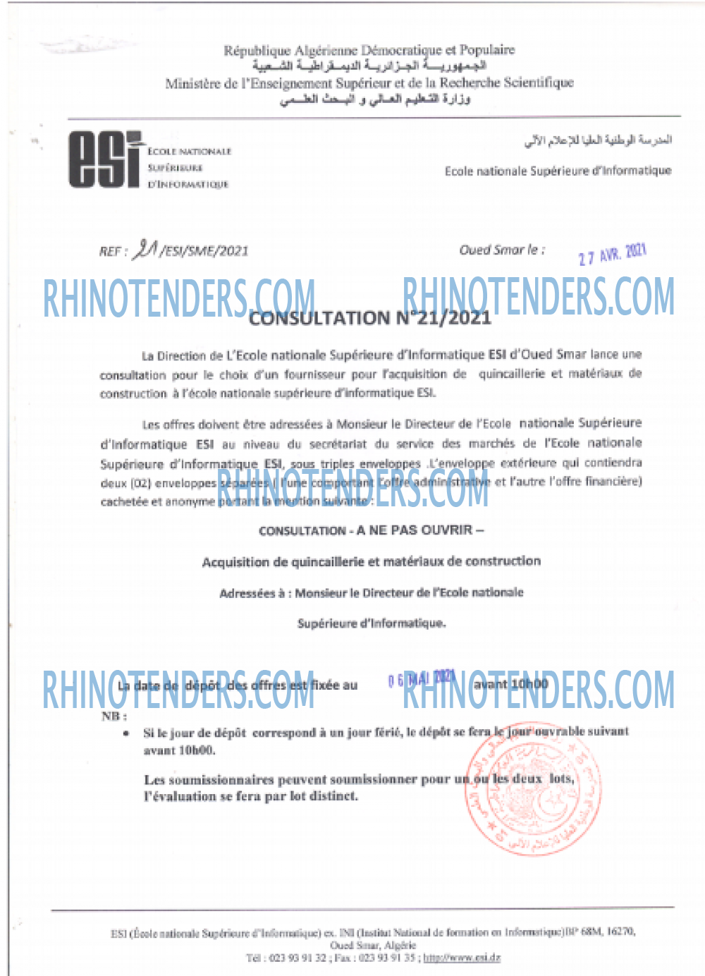 Rhinotenders