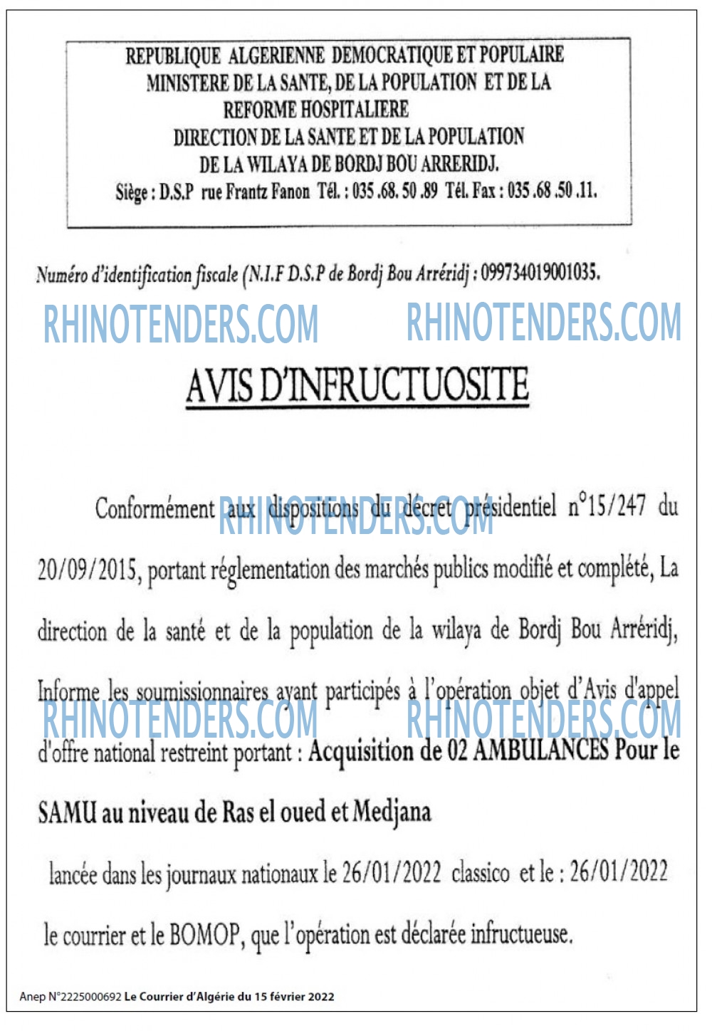 Le Courrier d'Algerie