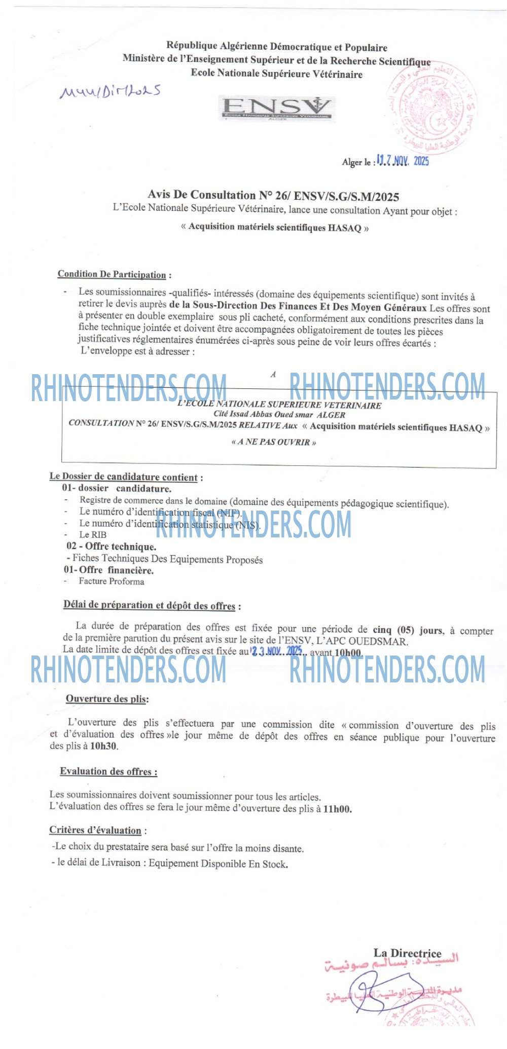 Rhinotenders