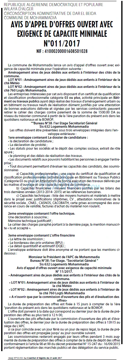 Le Courrier d'Algerie