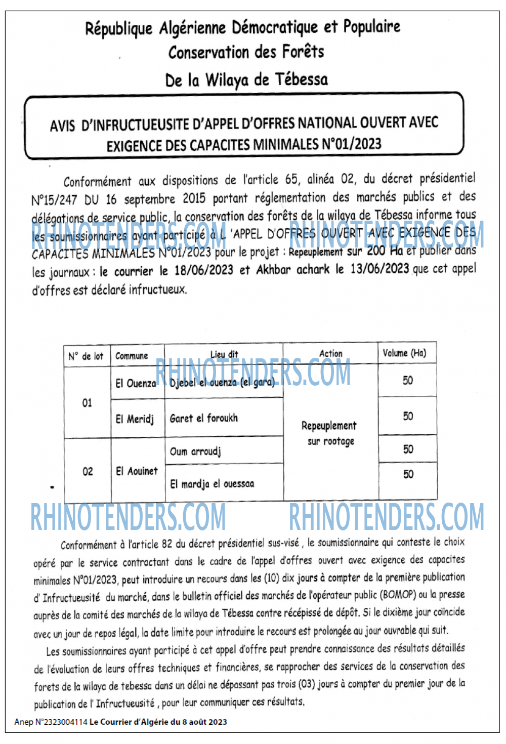 Le Courrier d'Algerie