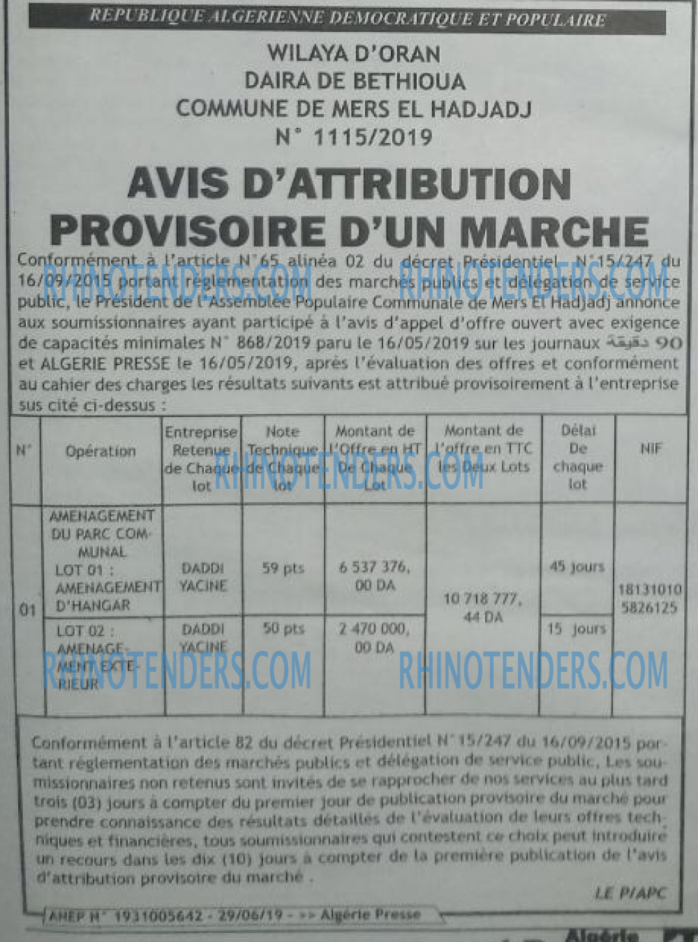 ALGERIE PRESSE