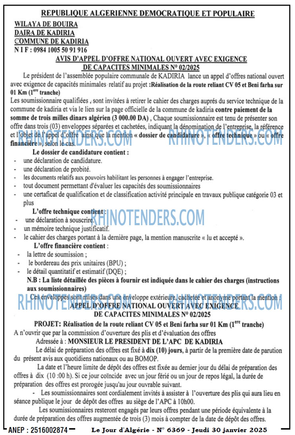 Le Jour d'Algérie