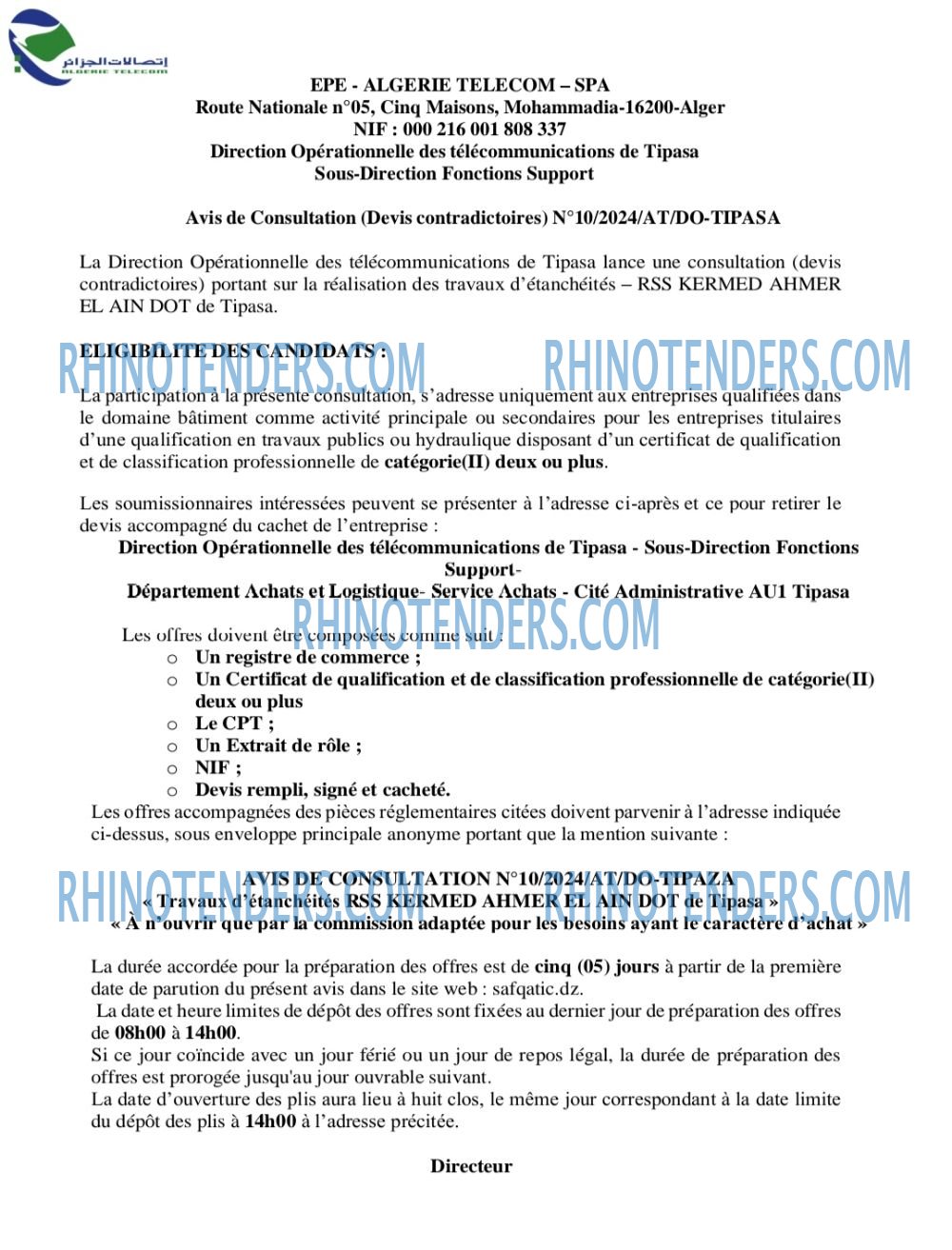 Rhinotenders