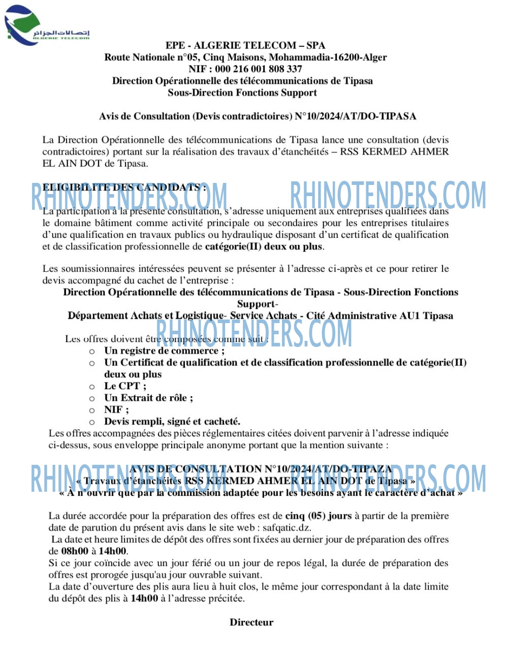 Rhinotenders
