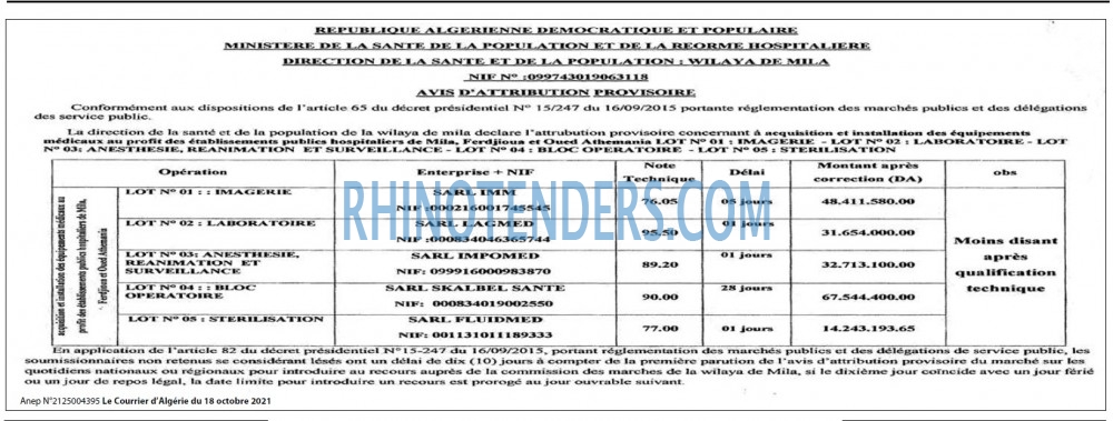 Le Courrier d'Algerie