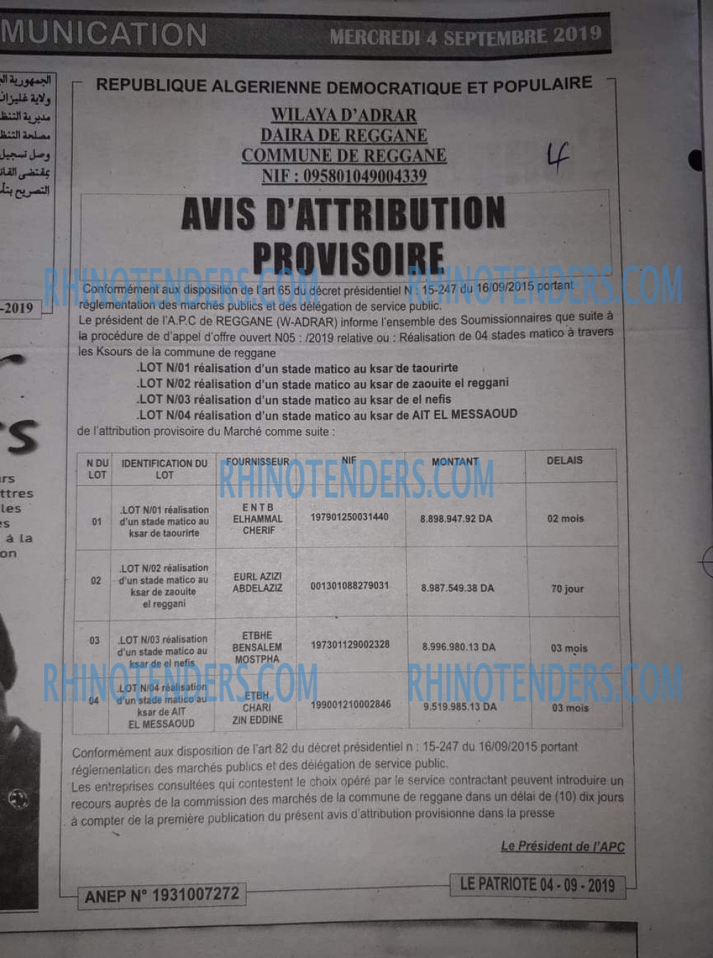 LE PATRIOTE
