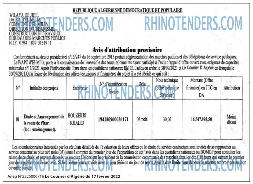 Le Courrier d'Algerie