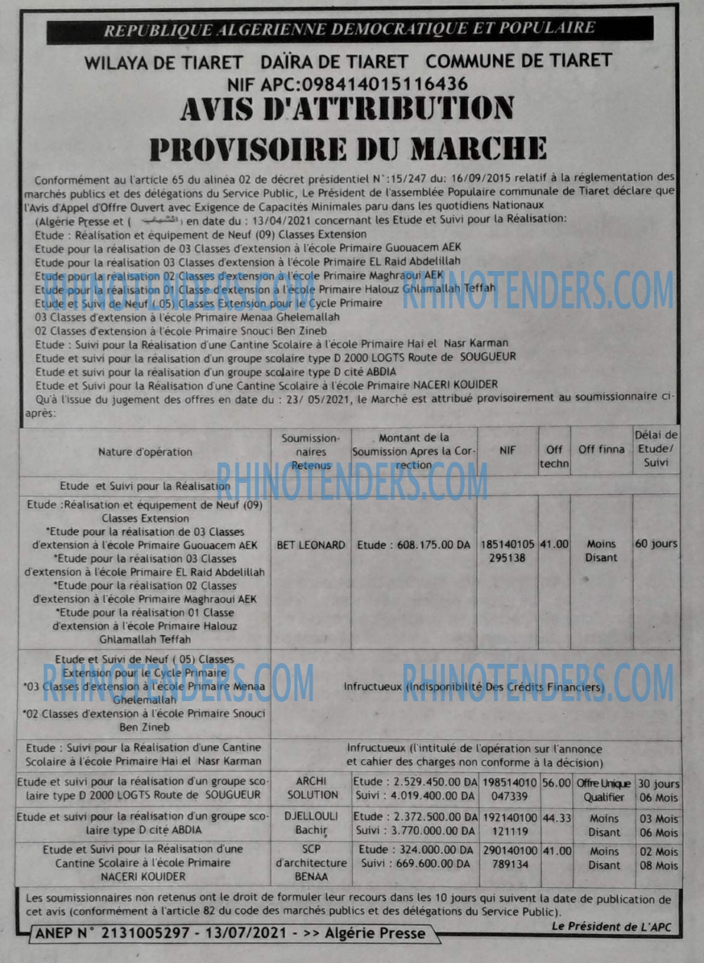 ALGERIE PRESSE