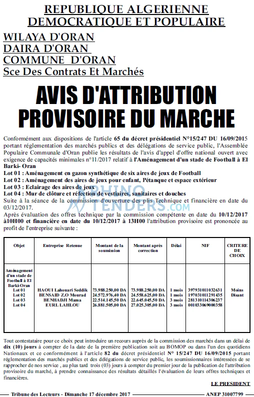 TRIBUNE DES LECTEURS