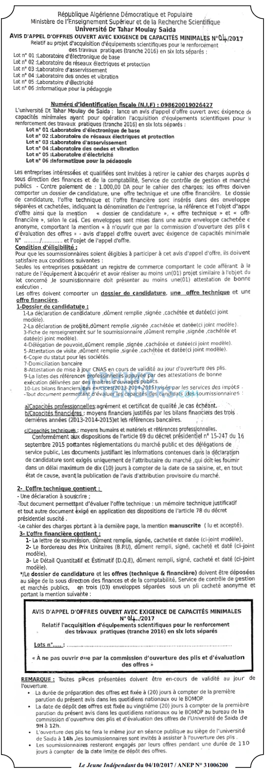 Le jeune indépendant