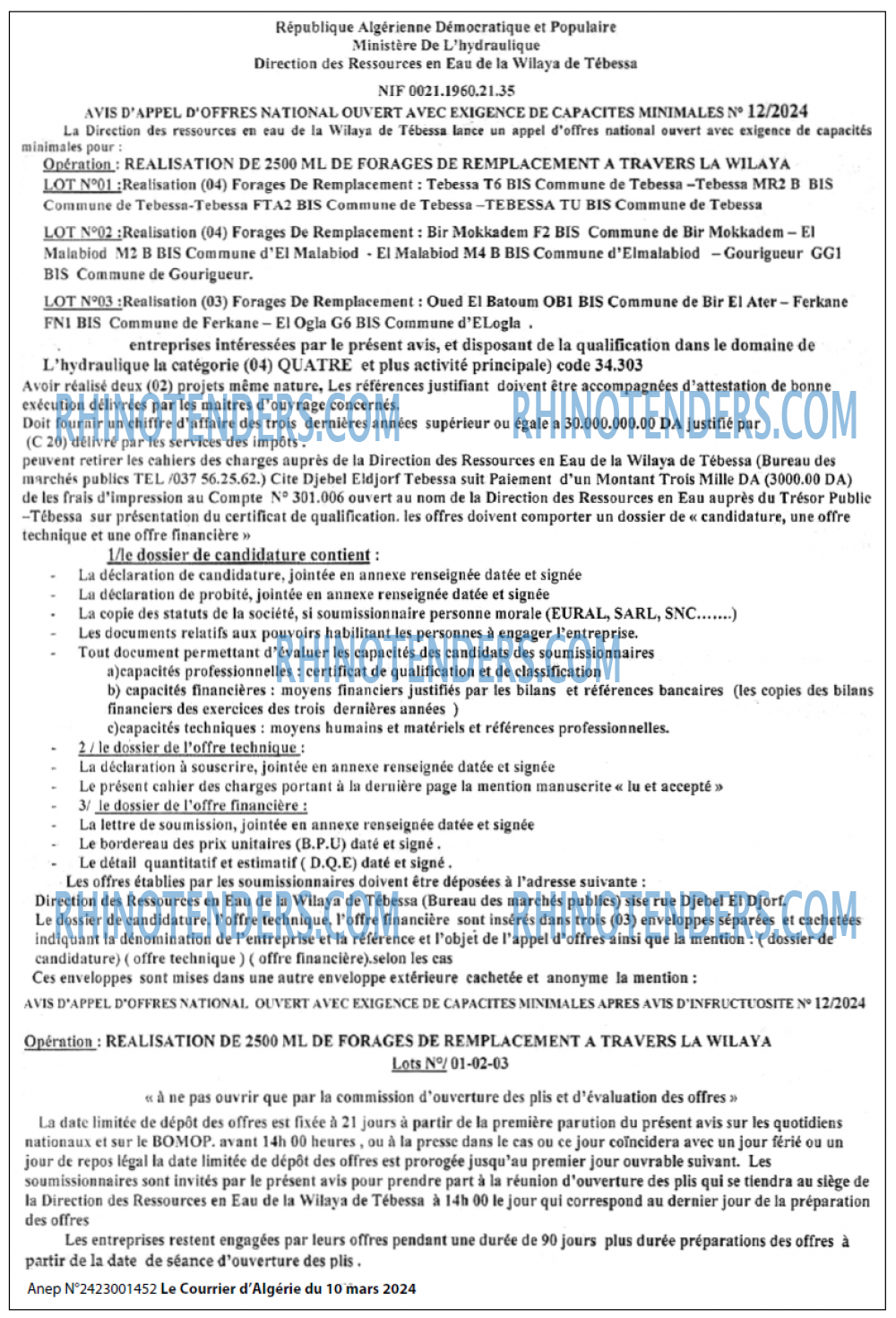 Le Courrier d'Algerie