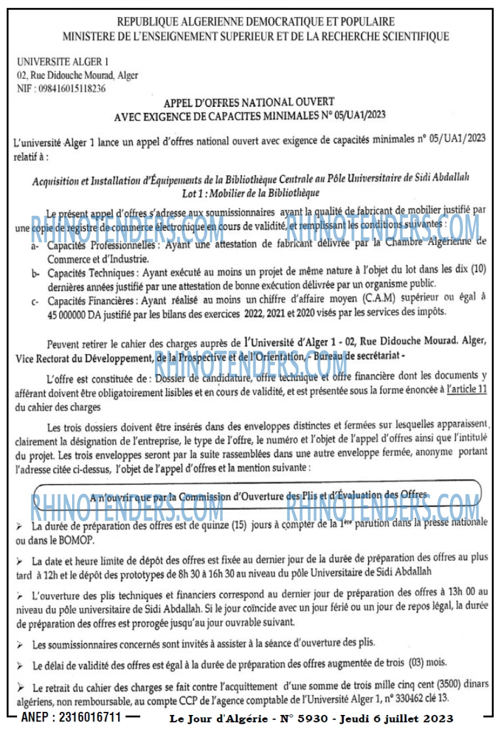 Le Jour d'Algérie