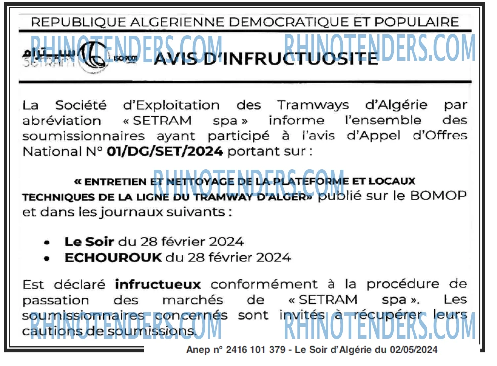 LE SOIR D'ALGERIE