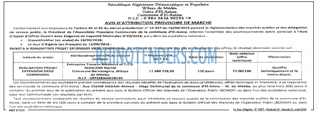 Le Jour d'Algérie
