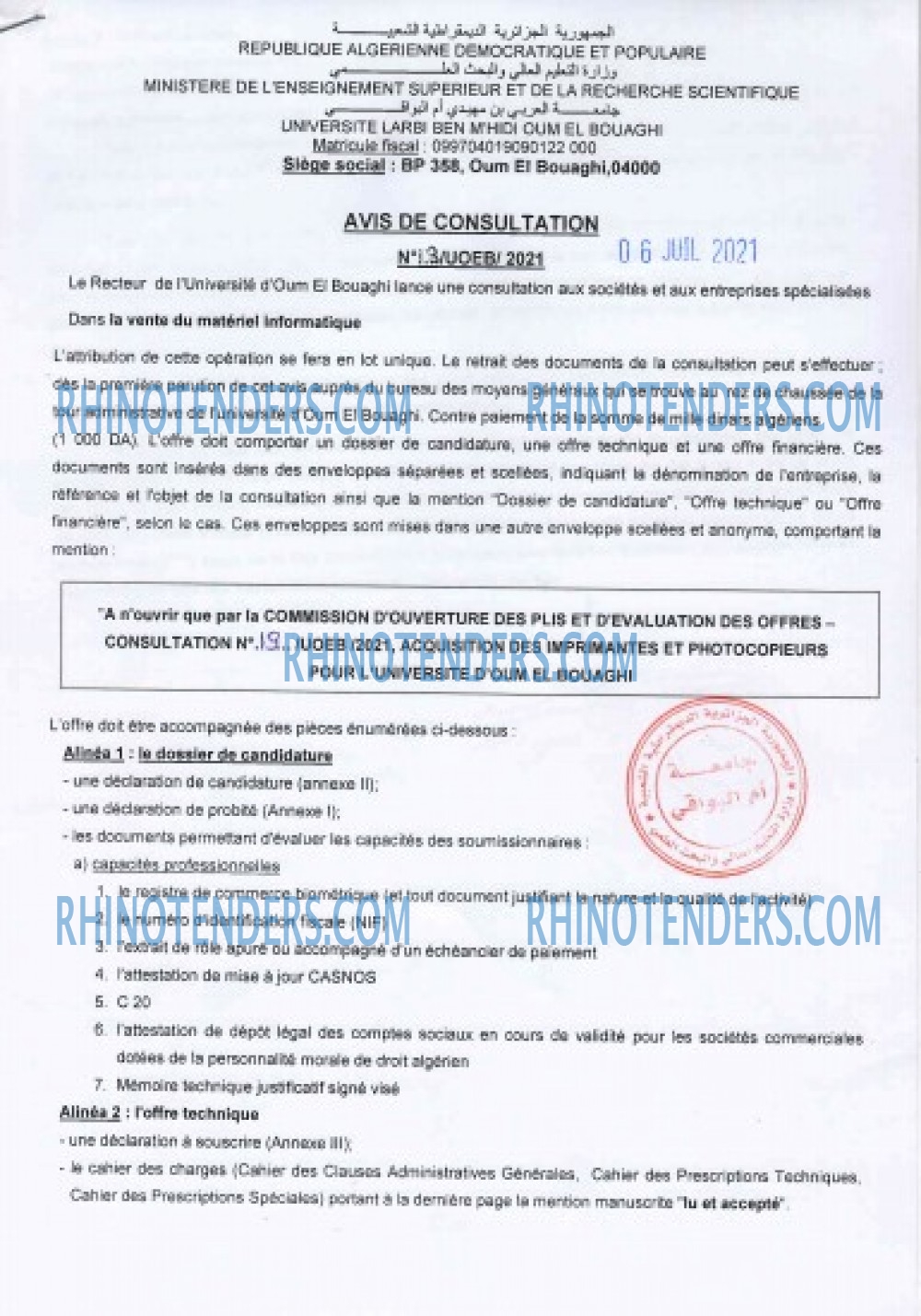 Rhinotenders