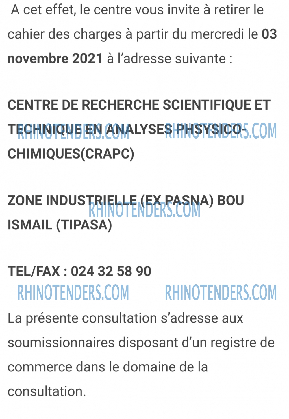 Rhinotenders