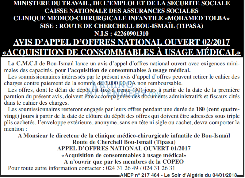 LE SOIR D'ALGERIE