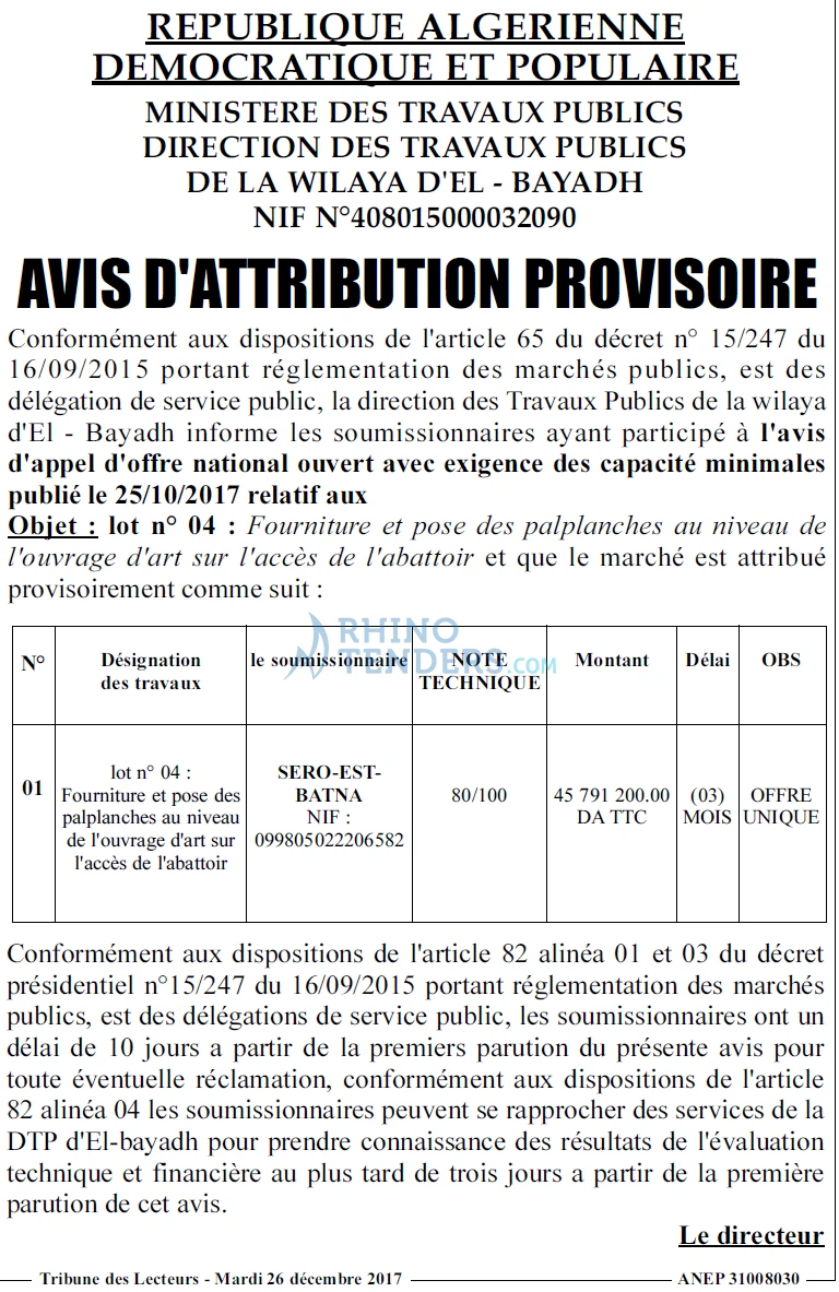 TRIBUNE DES LECTEURS