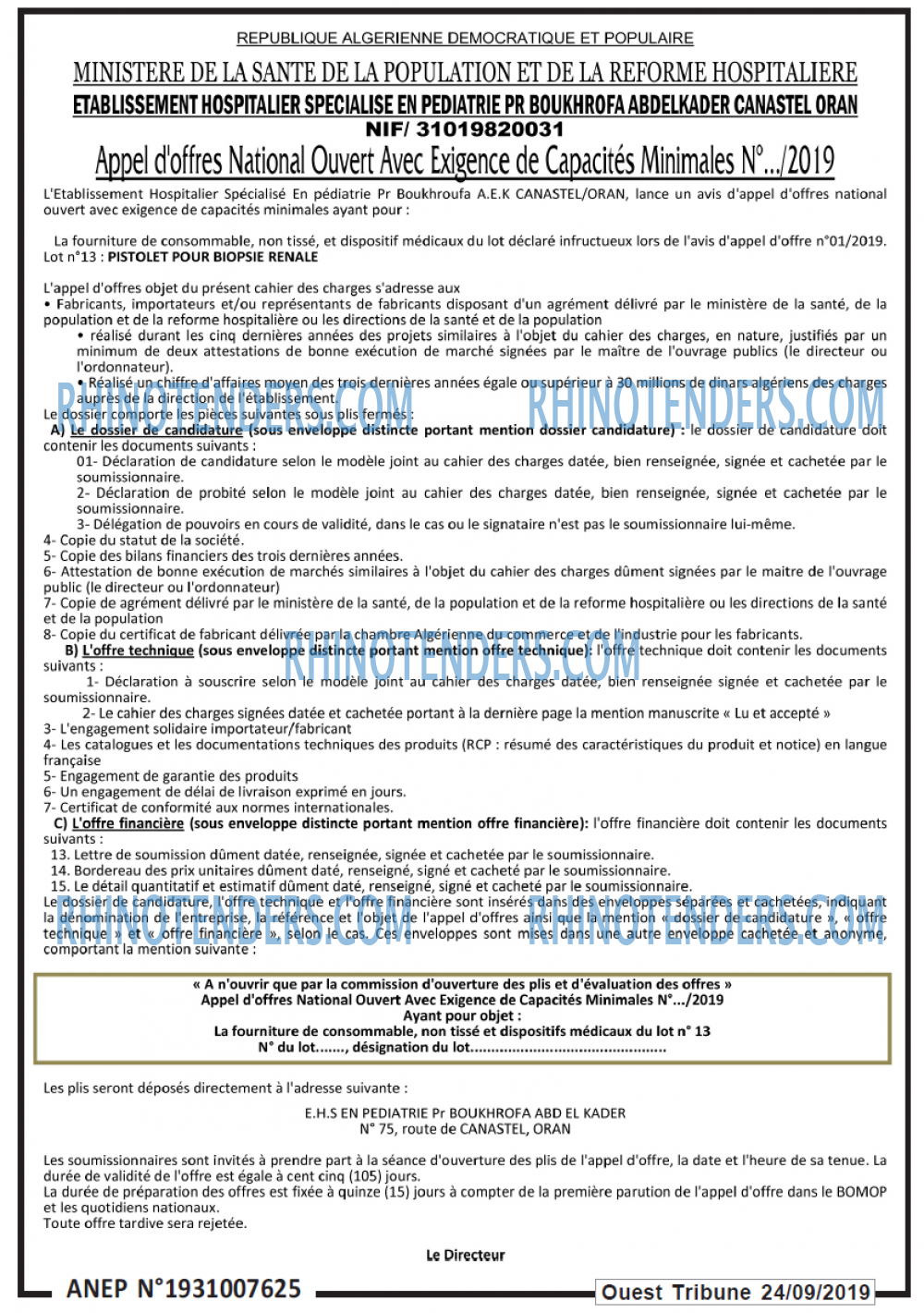 ouest TRIBUNE