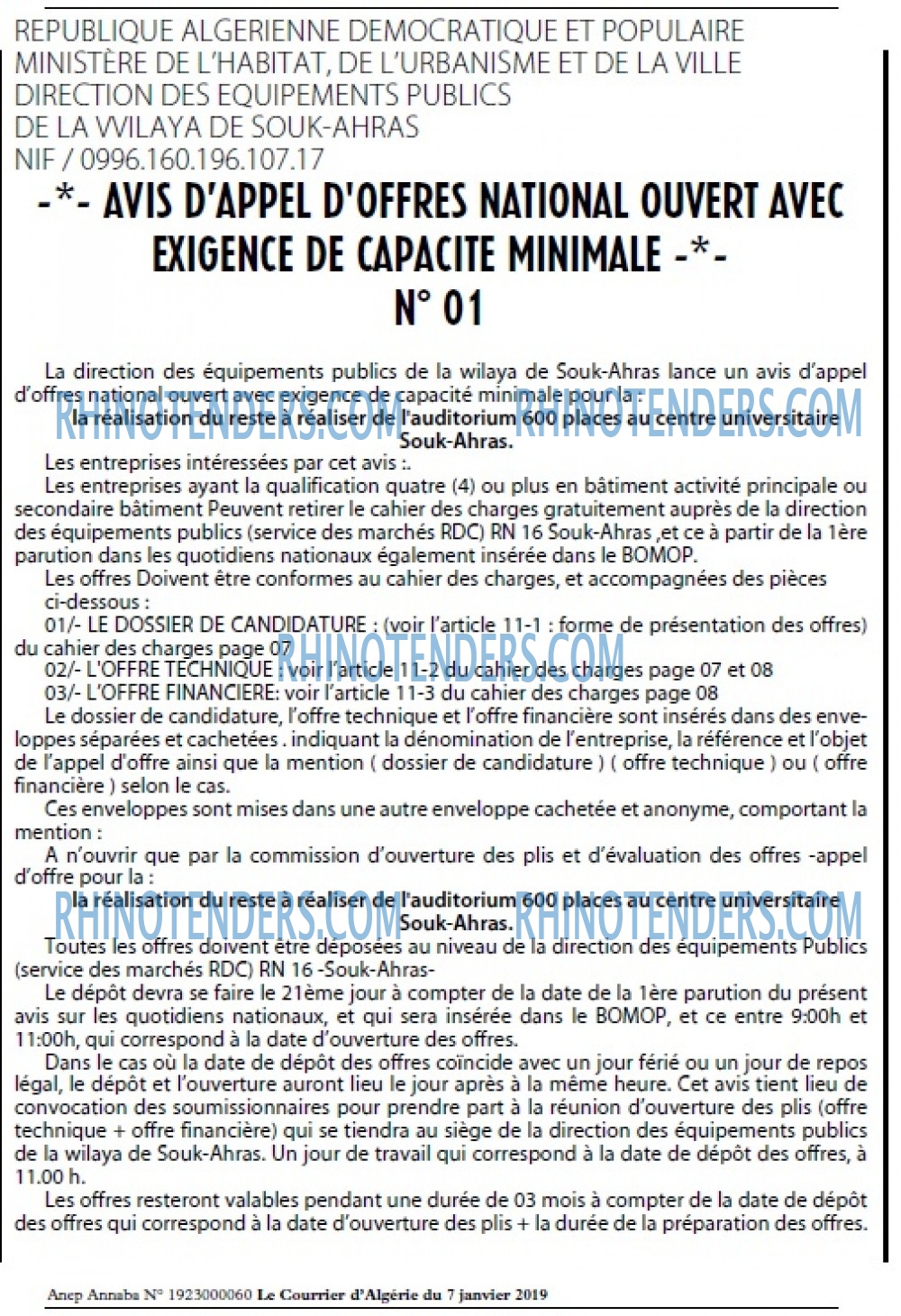 Le Courrier d'Algerie