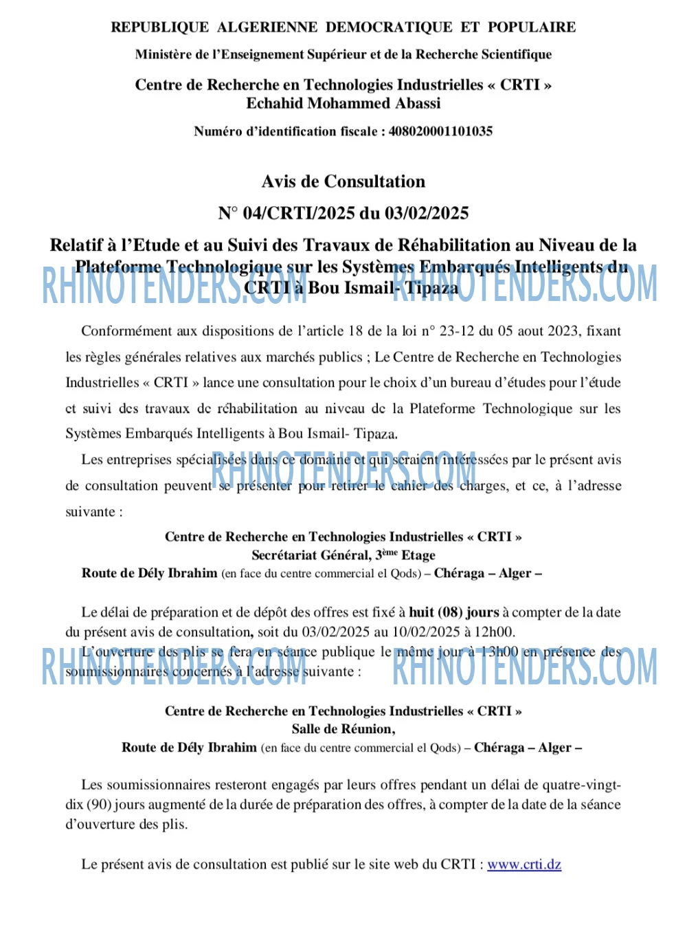 Rhinotenders