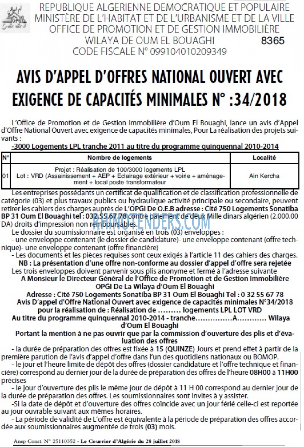 Le Courrier d'Algerie