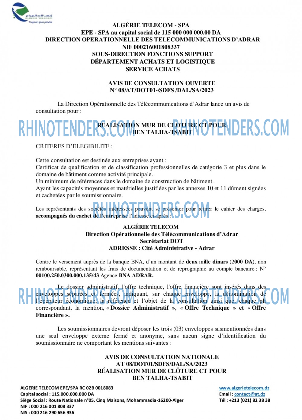 Rhinotenders