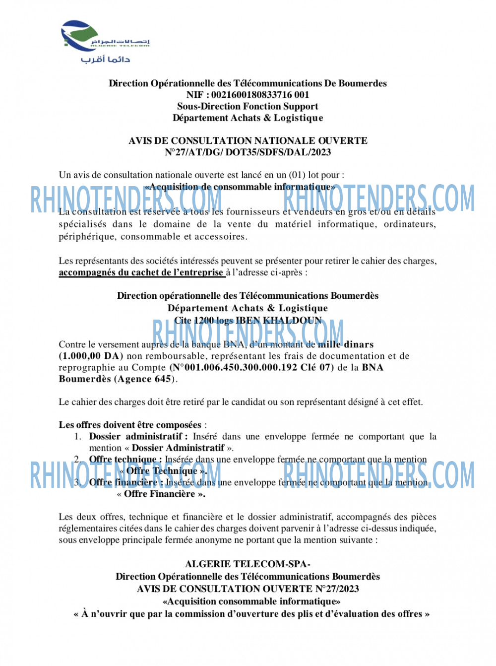 Rhinotenders
