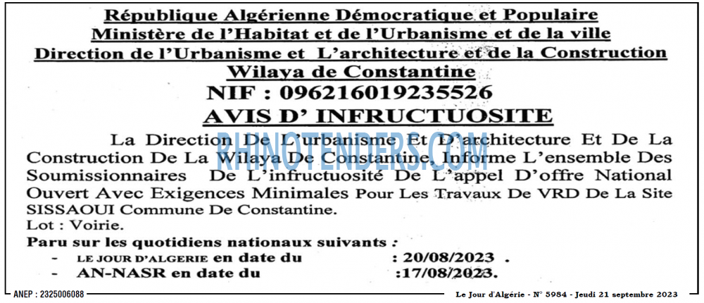 Le Jour d'Algérie