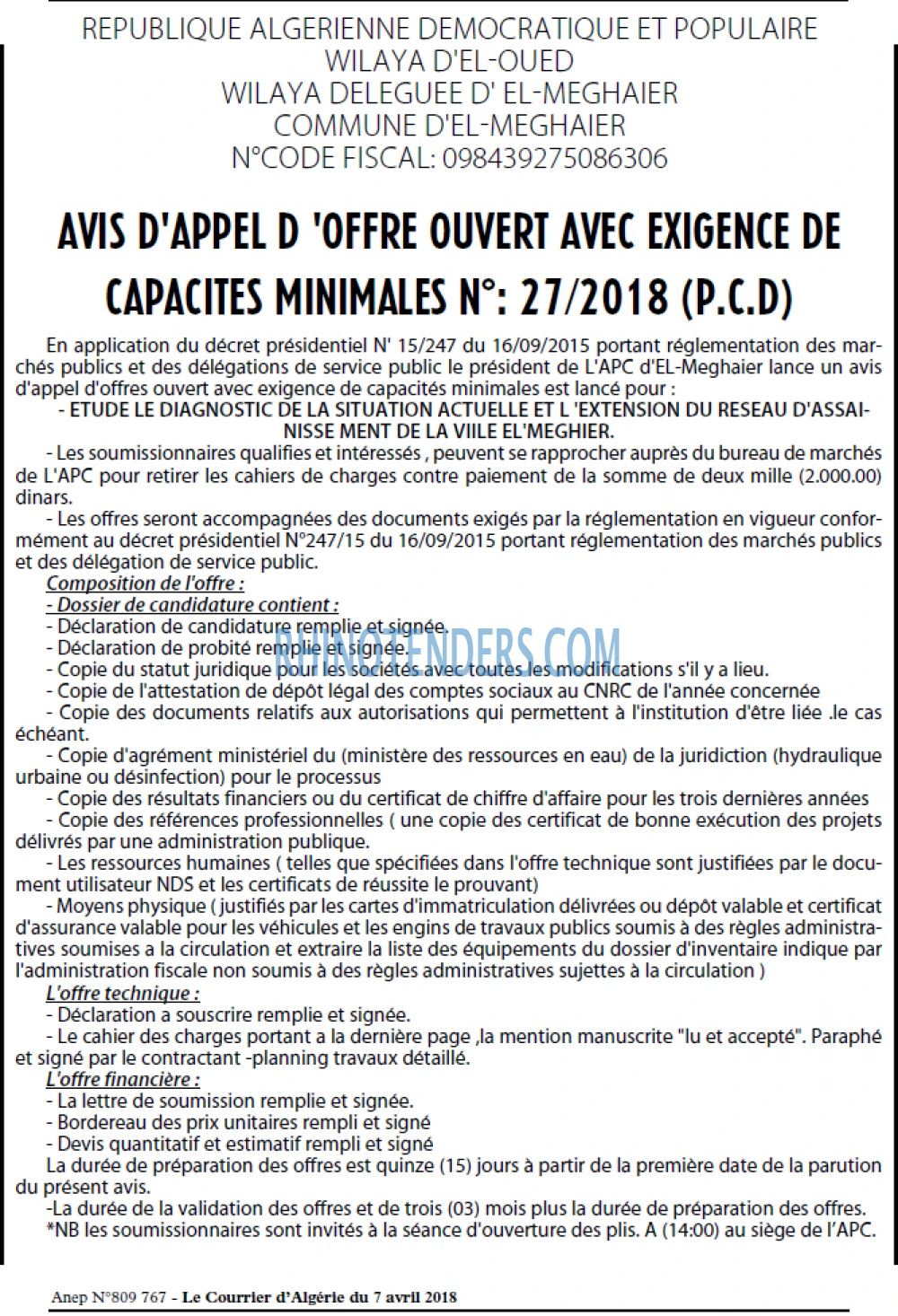 Le Courrier d'Algerie