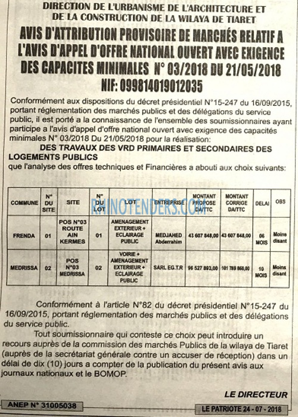 LE PATRIOTE