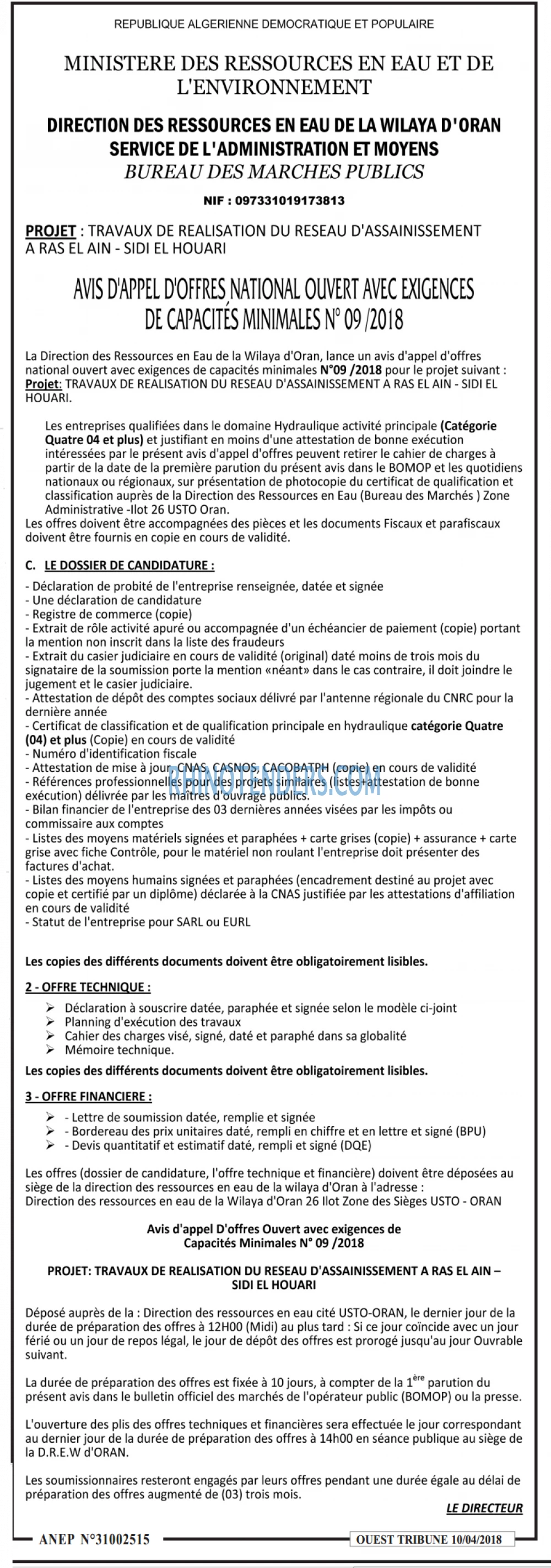 ouest TRIBUNE