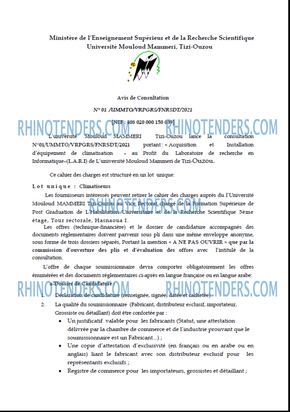 Rhinotenders
