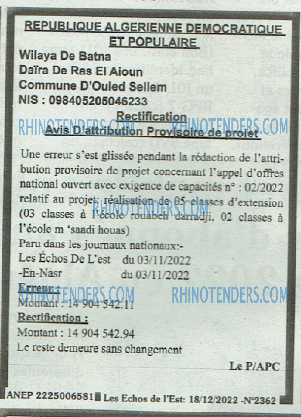 Les Echos de l'Est