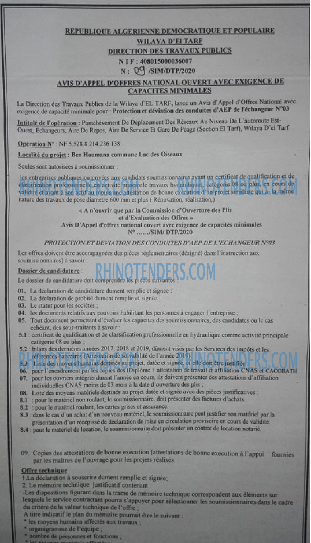SEYBOUSSE TIMES