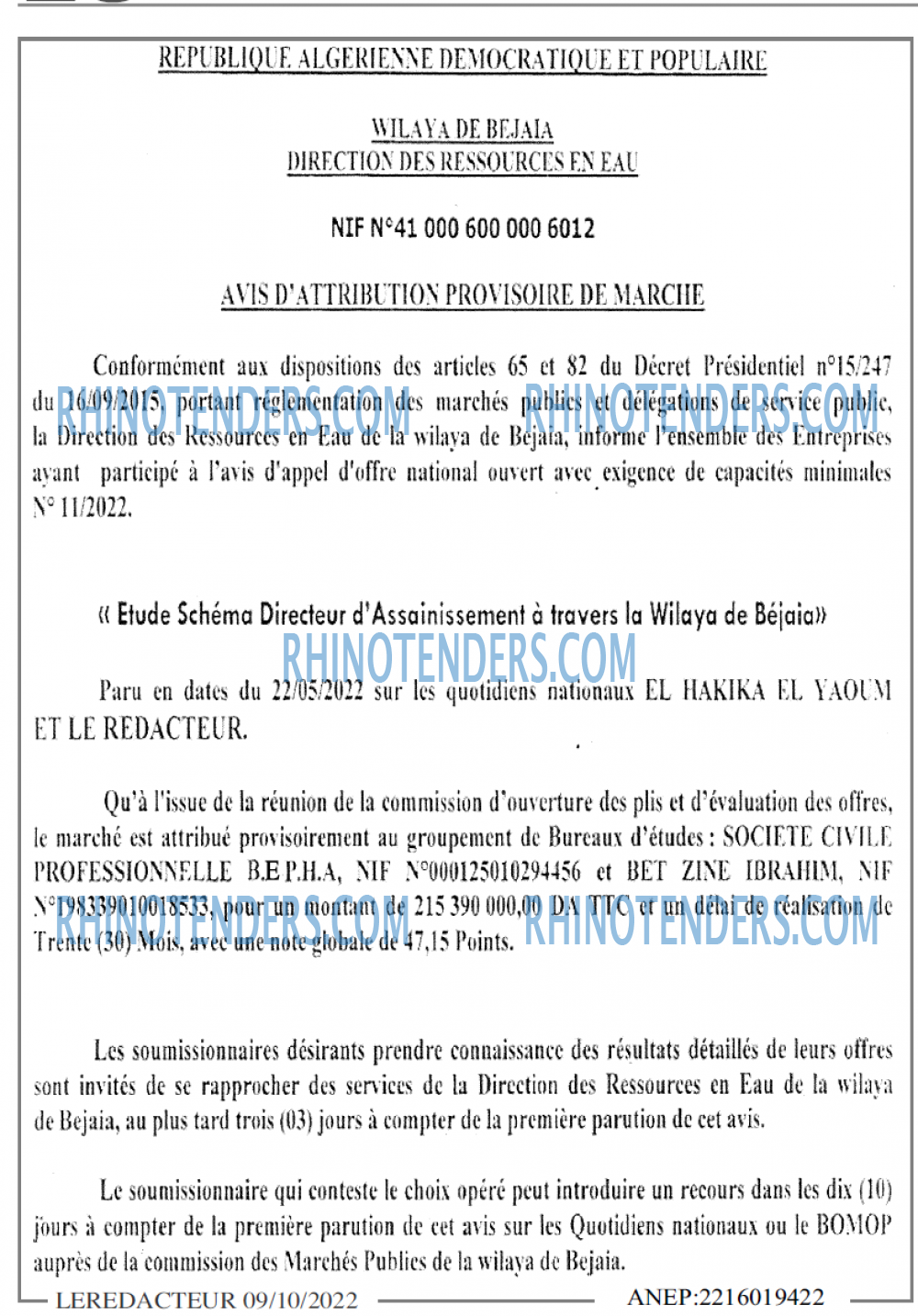 LE REDACTEUR