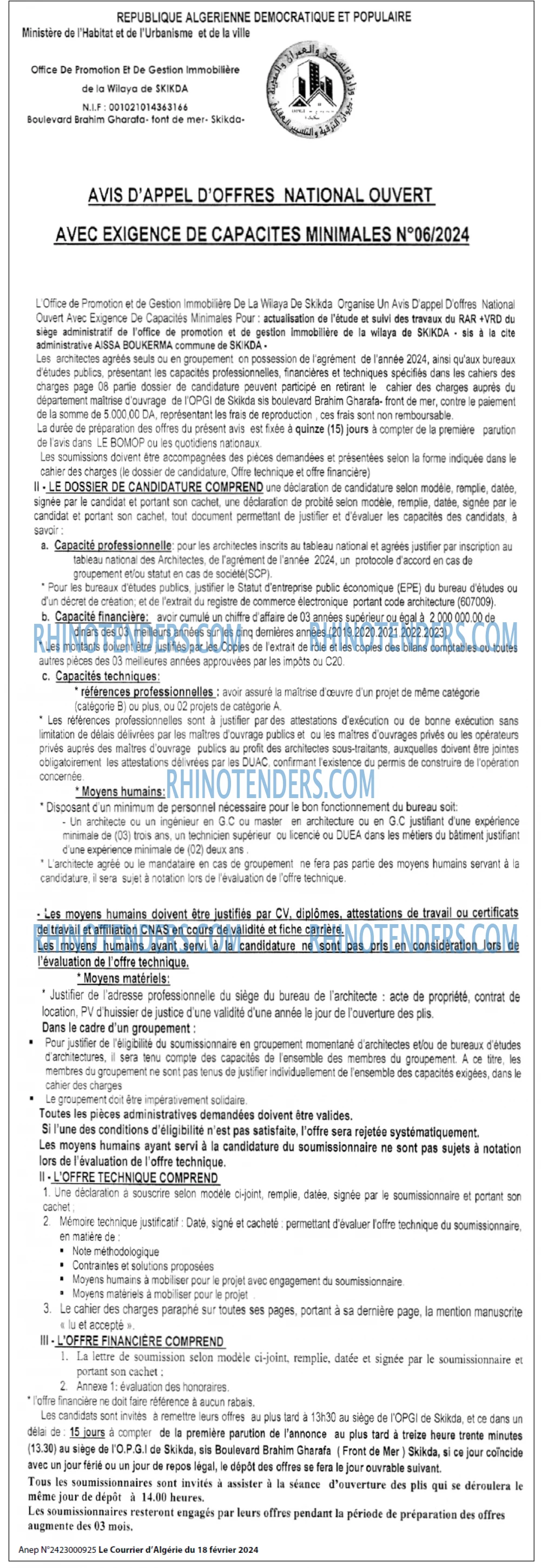 Le Courrier d'Algerie