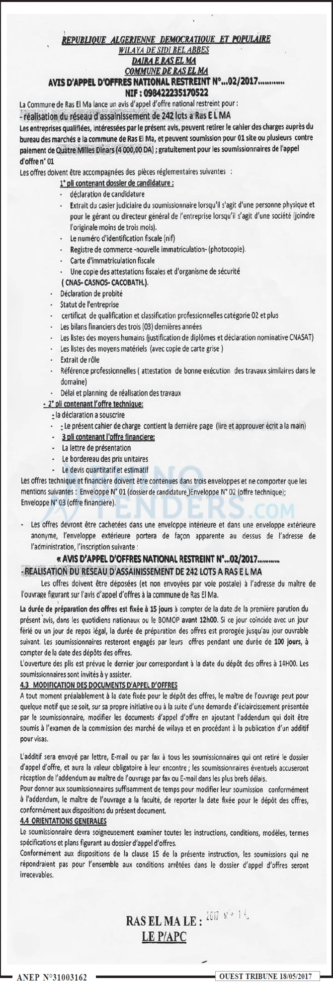 ouest TRIBUNE