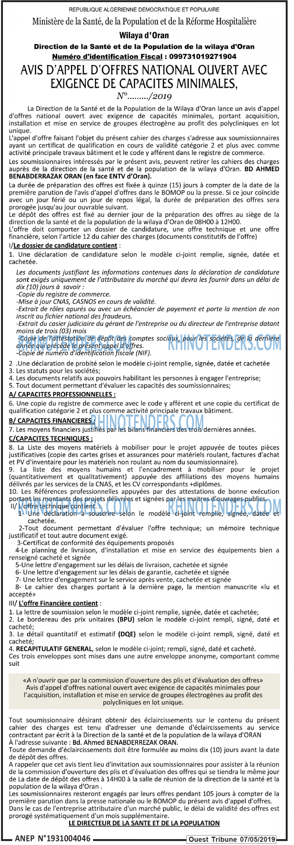 ouest TRIBUNE